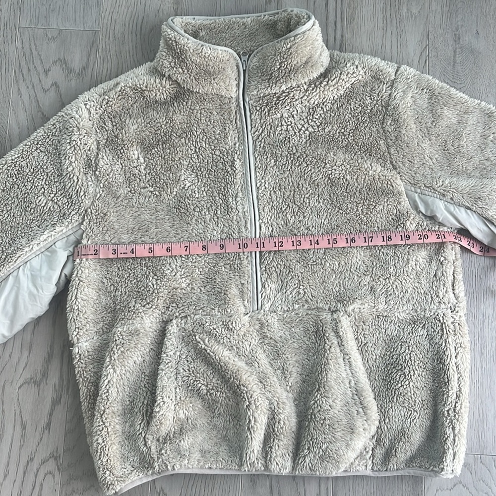 Dylan Los Angeles Cozy Sherpa Fleece Pullover 1/2 Zip Medium - Picture 4 of 9